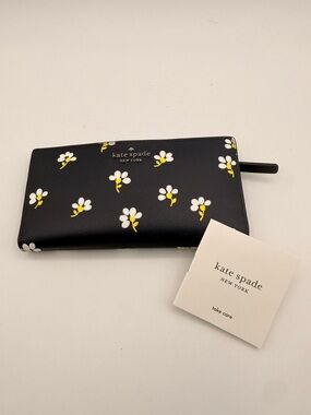 Kate Spade New York Navy Floral Wallet Women’s